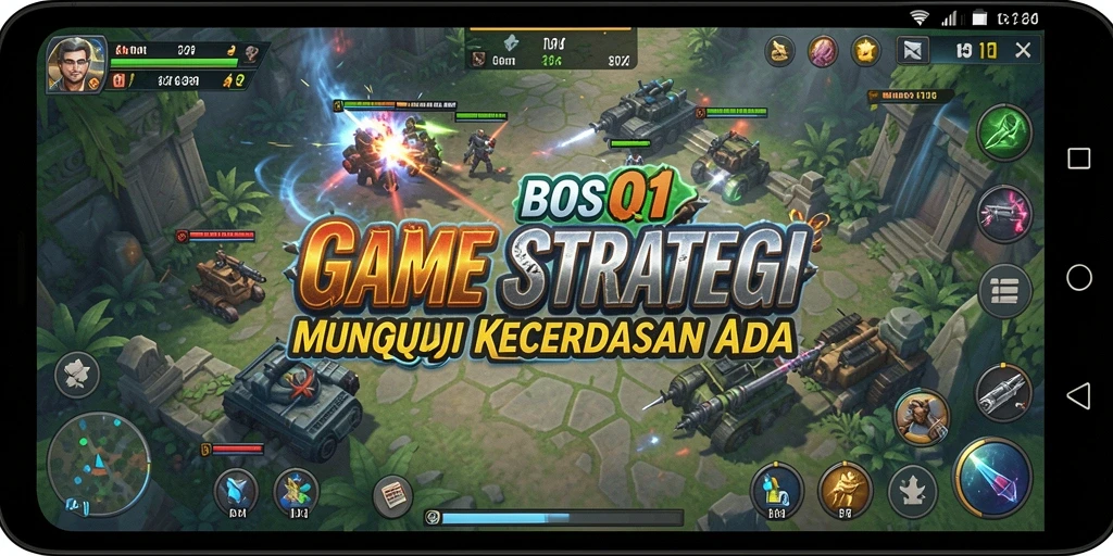 Tampilan gameplay <strong>BOS01</strong> menampilkan strategi mendalam dalam pertempuran yang menegangkan.