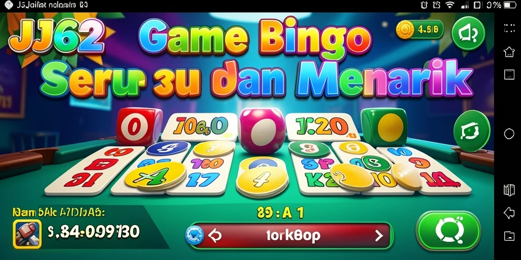 Tampilan gameplay menarik dari JJ62 dengan kartu Bingo dan interaksi pemain.