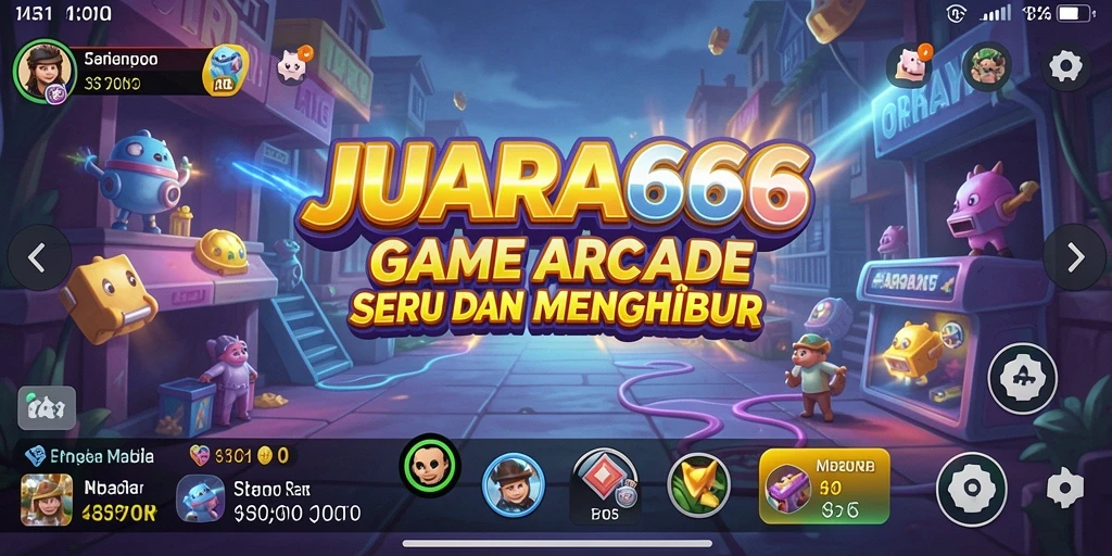 Tampilan gameplay JUARA666 yang penuh aksi dan warna.