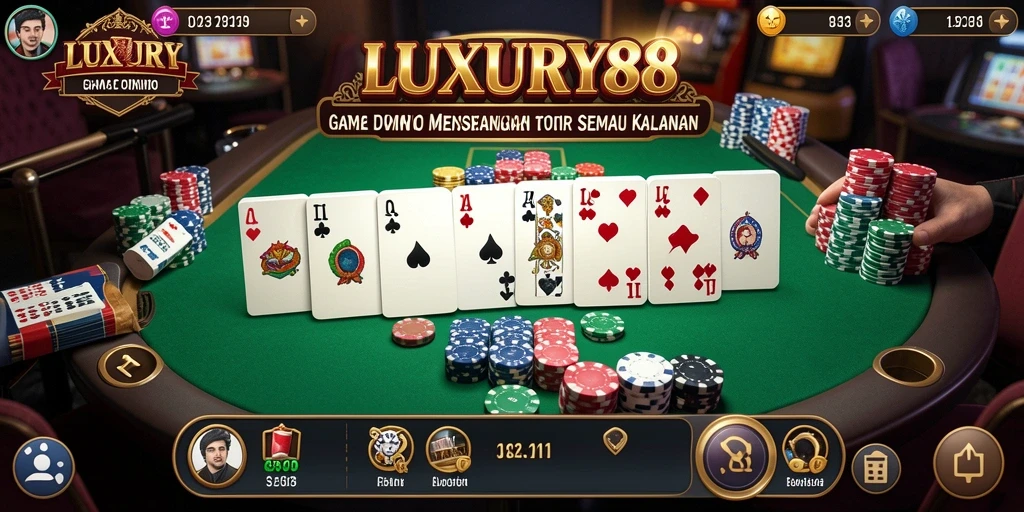 Tampilan gameplay LUXURY88 yang menarik dalam permainan Domino.