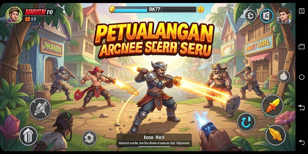 Tampilan gameplay <strong>RK77</strong> yang penuh aksi dan seru.